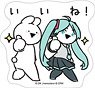 Hatsune Miku Series Sticker F Over Action Rabbit Collaboration (Anime Toy)