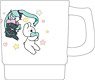 Hatsune Miku Series Plastic Mug Cup Over Action Rabbit Collaboration (Anime Toy)