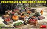Vegetables & Wooden Crates (Plastic model)