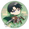 Attack on Titan Can Badge Levi Pyon Chara (Anime Toy)