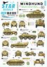 WWII 独 グレイハウンド＃1 第116装甲師団 IV号戦車J型 SdKfz234/1 BMW R75サイドカー Sdkfz250/9 Sdkfz251/1D IV号駆逐戦車 L/48 (デカール)