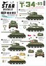 T-34-85 Medium Tank. German Beute Tanks, Polish, Jugoslav and Czech Red Army Tanks. (Decal)
