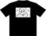ポプテピピック 黒Tシャツ (ワクチン二回目完了) XL (キャラクターグッズ)