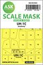 UH-1C Double-sided Painting Mask for Academy (Plastic model)