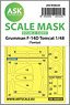 F-14D Double-sided Painting Mask for Tamiya (Plastic model)