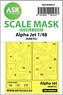 Alpha Jet Double-sided Painting Mask for Kinetic (Plastic model)