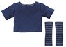 PNXS T-shirt & Arm Cover Set -Alvastaria Outfit Collection- (Blue x Navy) (Fashion Doll)