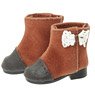 PNXS Lace Ribbon Suede Boots -Alvastaria Outfit Collection- (Camel Brown) (Fashion Doll)