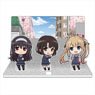 [Saekano: How to Raise a Boring Girlfriend Fine] Acrylic Diorama A [Megumi & Eriri & Utaha] (Anime Toy)