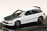 Honda Civic (EF9) SiR II Customized Version Carbon Bonnet White (Diecast Car)