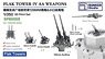 ドイツ軍 フラックタワー IV用 高射砲セット (タコムTKO6005用) (プラモデル)