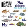 Diorama Accessory Resin Fish Collection (Plastic model)