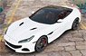 Ferrari Portofino M Spider Closed Roof Bianco Cervino Black Roof (Without Case) (Diecast Car)