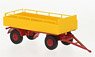(HO) Trailer Cola-Pritsche 1955 Yellow / Red (Model Train)