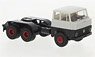 (HO) Henschel HS 22 TS 3-axle Tractor 1962 Light Gray / Black (Model Train)