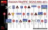 Italian Traffic Signs 1930-40`s (Plastic model)