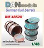 German Fuel Barrels (12 Piece) (Plastic model)