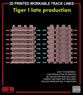 Tiger I Late Prodution 3D Printed Workable Track (Plastic model)