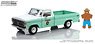 1975 Ford F-100 - Forest Service Green with Smokey Bear Figure `Only You Can Prevent Wildfires` (Diecast Car)