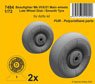 Beaufighter Mk.VI/X/21 Mainwheels - Late Wheel Disk / Smooth Tyre (for Airfix) (Plastic model)