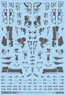 1/144 GM Decoration Decal No.2 `Graphic Armor #2` Dark Gray (Material)