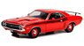 1971 Dodge Challenger R/T - Bright Red with Black Stripes and Dog Dish Wheels (Diecast Car)