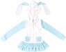 AZO2 Bunny Parker One-piece II (White x Light Blue) (Fashion Doll)