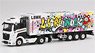 Mercedes-Benz Actros with 40ft Container `LBWK Kuma Graffiti` (LHD) (Diecast Car)