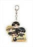 Attack on Titan Die-cut Acrylic Key Chain Chimi Assembly A (Anime Toy)