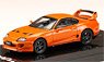 Toyota Supra (A80) JDM Style Orange Metallic (Diecast Car)