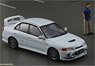 Mitsubishi Lancer Evolution IV Custom ID White RHD w/Figure (Diecast Car)
