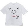 銀魂． 定春フェイス ビッグシルエットTシャツ WHITE XL (キャラクターグッズ)