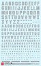 Chipping Decal Alphabet Gray (Material)