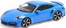 ポルシェ 911 (992) ターボ S 2021 ブルー (ミニカー)