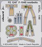 F-104S Seatbelts Steel (for Kinetic) (Plastic model)
