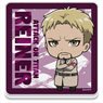 Attack on Titan Acrylic Coaster Vol.1 [Reiner] (Anime Toy)