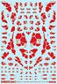 1/144 GM Decoration Decal No.1 `Graphic Armor #1` Red (Material)