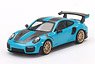 Porsche 991 GT2 RS Weissach Package Miami Blue (RHD) (Diecast Car)