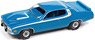 1973 プリムス ロードランナー ブルー/ホワイトライン (ミニカー)