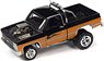 1985 Chevy Silverado Gloss Black / Orange (Zingers) (Diecast Car)