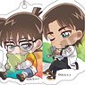 Detective Conan Trading Acrylic Key Ring Nobicolo (Set of 9) (Anime Toy)