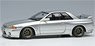 Nissan Skyline GT-R (BNR32) (RS Watanabe 8 spoke) Jet Silver Metallic (Diecast Car)