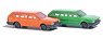 (N) VW Passat Orange & Green (VW Passat Orange & Grun) (Model Train)