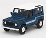 Land Rover Defender 90 County Wagon Stratos Blue (RHD) (Diecast Car)