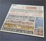 Shop / Business Signs on Real Wood - France set 4 (Plastic model)