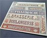 Shop / Business Signs on Real Wood - France set 5 (Plastic model)