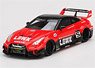 LB-Silhouette Works GT Nissan 35GT-RR Version 1 Red / Black (Diecast Car)