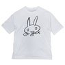 Made in Abyss: The Golden City of the Scorching Sun Nanachi Sign Big Silhouette T-Shirt White L (Anime Toy)