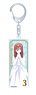 The Quintessential Quintuplets the Movie Acrylic Key Ring Miku Wedding Dress (Anime Toy)