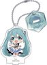 The Idolm@ster Shiny Colors Acrylic Key Ring w/Stand Piapro Characters D: Hatsune Miku (Anime Toy)